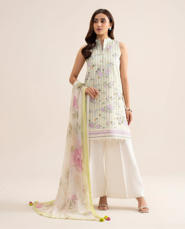3 Piece - Embroidered Lawn Suit