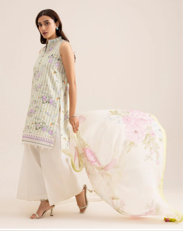 3 Piece - Embroidered Lawn Suit