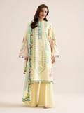 3 Piece - Embroidered Zari Cotton Suit