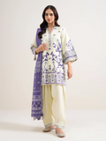 3 Piece - Printed Cotton Suit