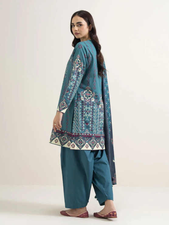 3 Piece - Printed Lawn Suit