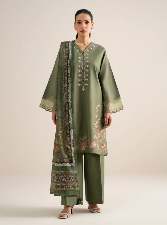 3 Piece - Embroidered Lawn Suit