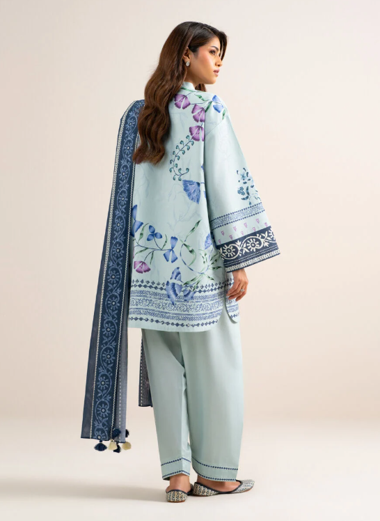 3 Piece - Printed Cotton Suit