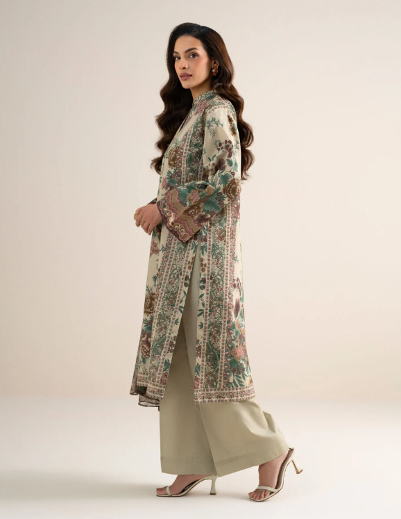 3 Piece - Printed Cotton Suit