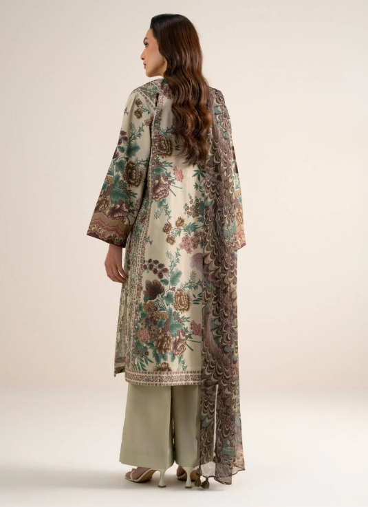 3 Piece - Printed Cotton Suit