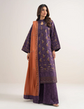 3 Piece - Embroidered Cotton Suit