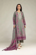 Embroidered | Textured Lawn Fabrics 3 Piece