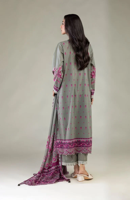 Embroidered | Textured Lawn Fabrics 3 Piece