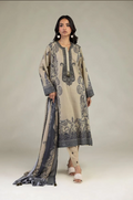 Embroidered | Textured Lawn Fabrics 3 Piece