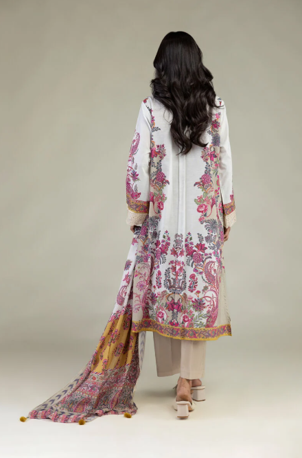 Embroidered | Textured Lawn Fabrics 3 Piece