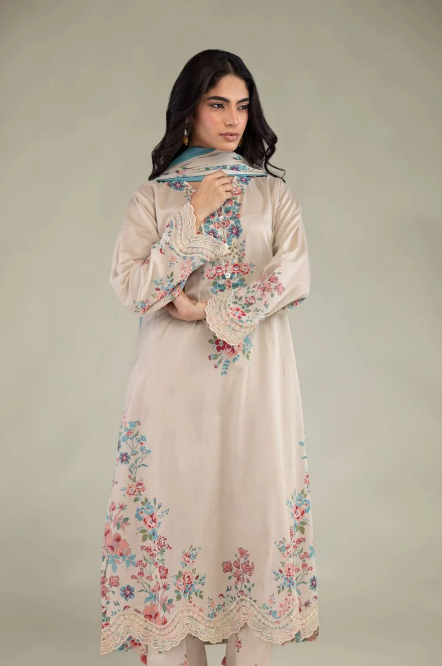 Embroidered | Lawn Fabrics 3 Piece