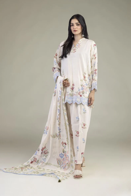 Embroidered | Lawn Fabrics 3 Piece