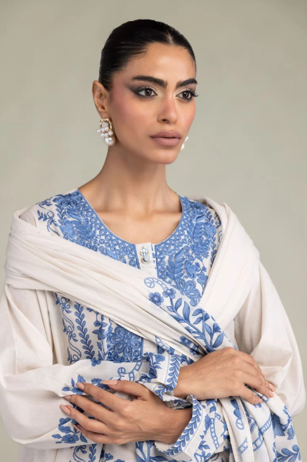 Embroidered | Lawn Fabrics 3 Piece