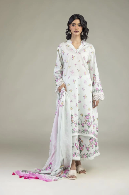 Embroidered | Lawn Fabrics 3 Piece