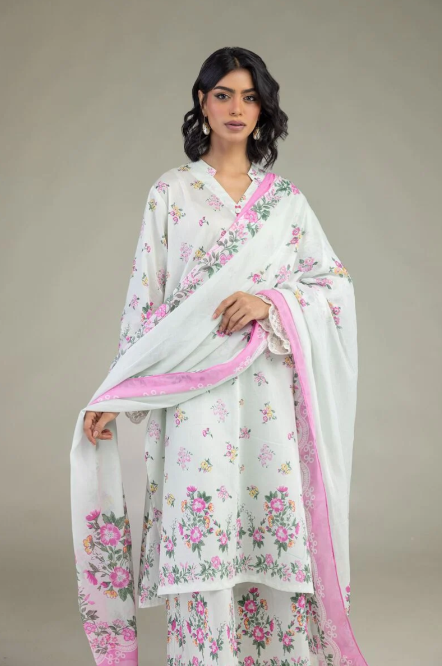 Embroidered | Lawn Fabrics 3 Piece