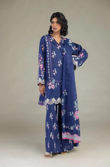 Embroidered | Lawn Fabrics 3 Piece