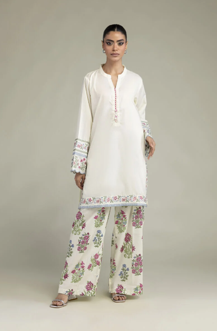 Embroidered | Cambric Fabrics 2 Piece | Top and Bottom