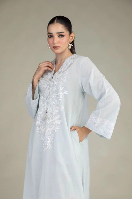 Embroidered | Cambric Fabrics 2 Piece | Top and Bottom