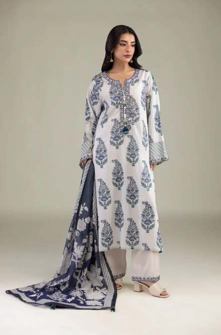 Embroidered | Lawn Fabrics 3 Piece