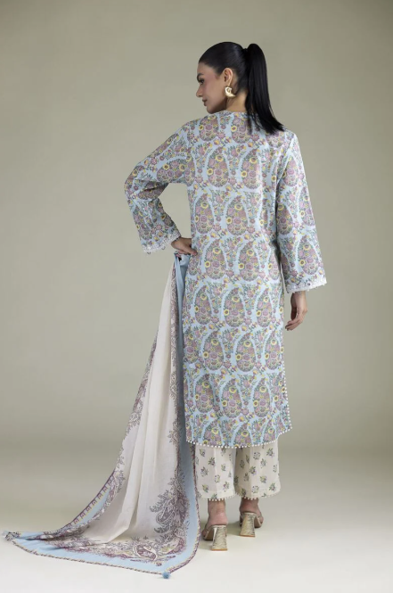 Embroidered | Cambric Fabrics 3 Piece