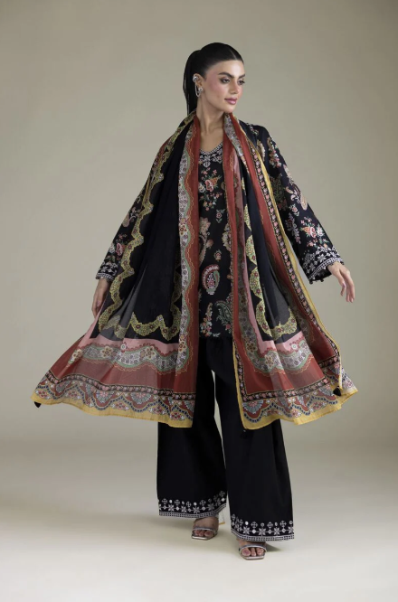 Embroidered | Cambric Fabrics 3 Piece
