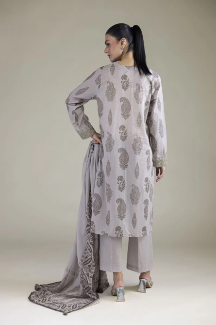 Embroidered | Cambric Fabrics 3 Piece