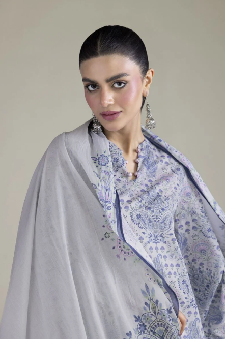 Embroidered | Cambric Fabrics 3 Piece