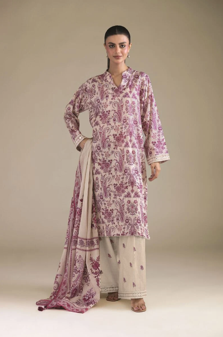 Embroidered | Cambric Fabrics 3 Piece