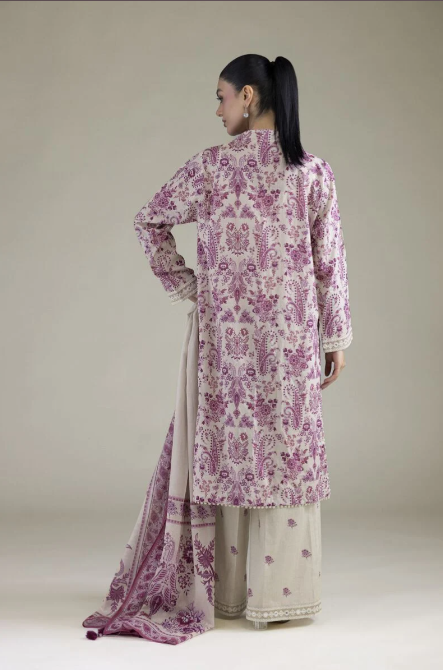 Embroidered | Cambric Fabrics 3 Piece