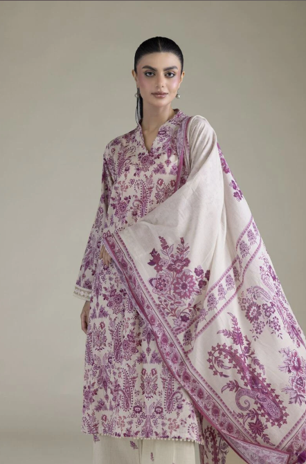 Embroidered | Cambric Fabrics 3 Piece