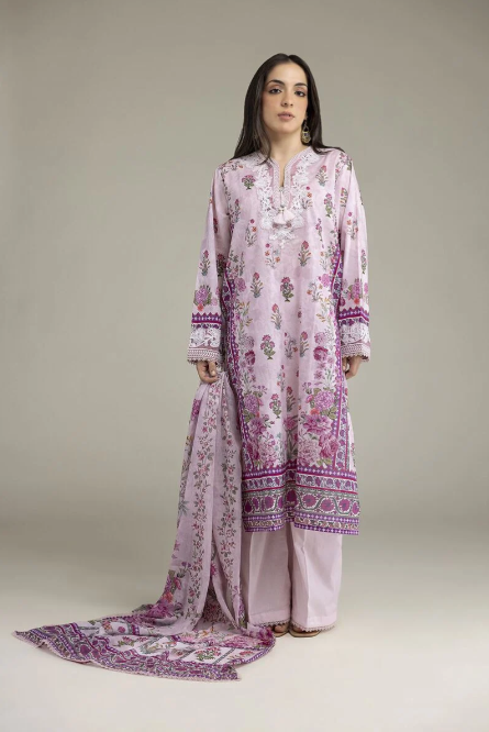 Embroidered | Cambric Fabrics 3 Piece